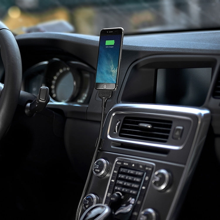 Multi-functional Metal Soft Hose Palm Holder Micro USB to USB Data Charging Cable with Flexible Desk / Car Dock Function, For Samsung, HTC, Sony, Lenovo, Huawei, and other Smartphones