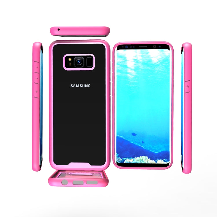 Two-color Anti-drop Acrylic PC Protective Case for Galaxy S8+