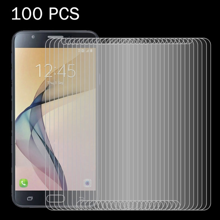 100 PCS For Galaxy J7 Prime 0.26mm 9H Surface Hardness 2.5D Explosion-proof Tempered Glass Screen Film