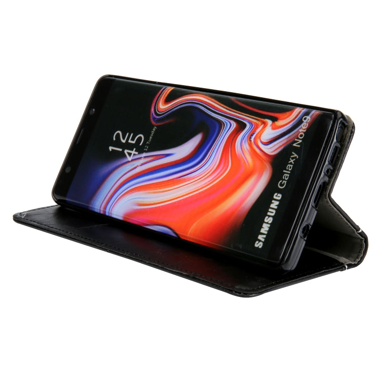 Retro Book Design Horizontal Flip PU Leather Case with Holder & Card Slots for Galaxy Note9