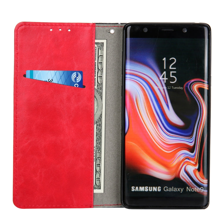 Retro Book Design Horizontal Flip PU Leather Case with Holder & Card Slots for Galaxy Note9