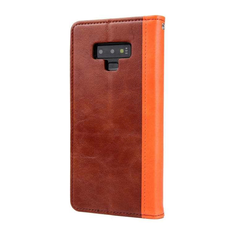 Retro Book Design Horizontal Flip PU Leather Case with Holder & Card Slots for Galaxy Note9