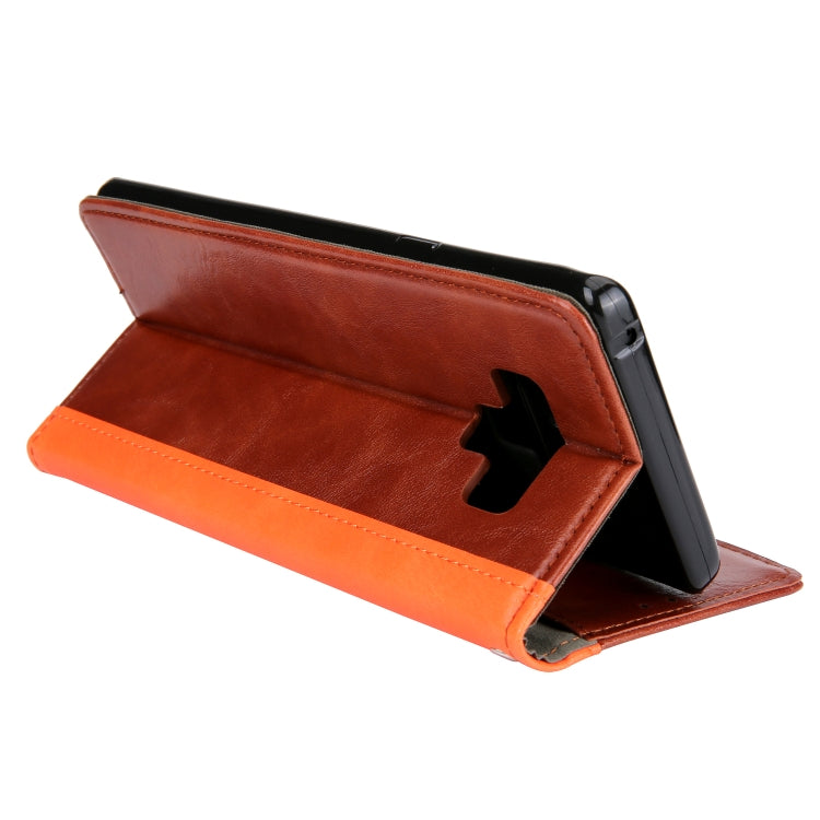 Retro Book Design Horizontal Flip PU Leather Case with Holder & Card Slots for Galaxy Note9