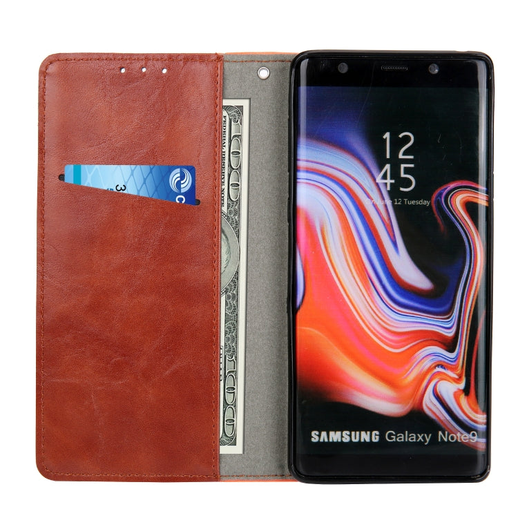 Retro Book Design Horizontal Flip PU Leather Case with Holder & Card Slots for Galaxy Note9