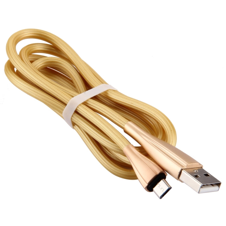 USB to Micro USB Data Sync Charging Cable, Cable Length: 1m, For Samsung / Huawei / Xiaomi / Meizu / LG / HTC and Other Smartphones(Gold)