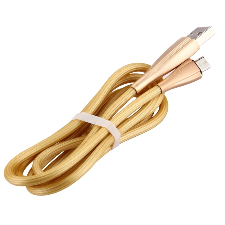USB to Micro USB Data Sync Charging Cable, Cable Length: 1m, For Samsung / Huawei / Xiaomi / Meizu / LG / HTC and Other Smartphones(Gold)