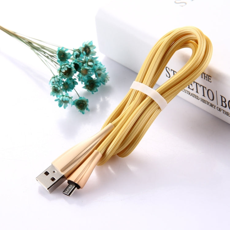USB to Micro USB Data Sync Charging Cable, Cable Length: 1m, For Samsung / Huawei / Xiaomi / Meizu / LG / HTC and Other Smartphones(Gold)