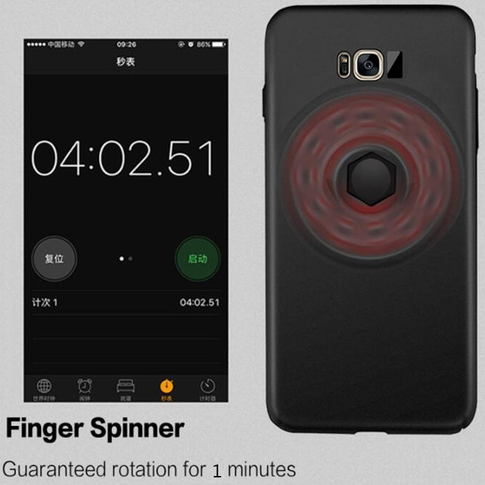 For Galaxy S8 + / G955 Triangle Gyro EDC Fidget Hand Spinner Protective Back Cove Case