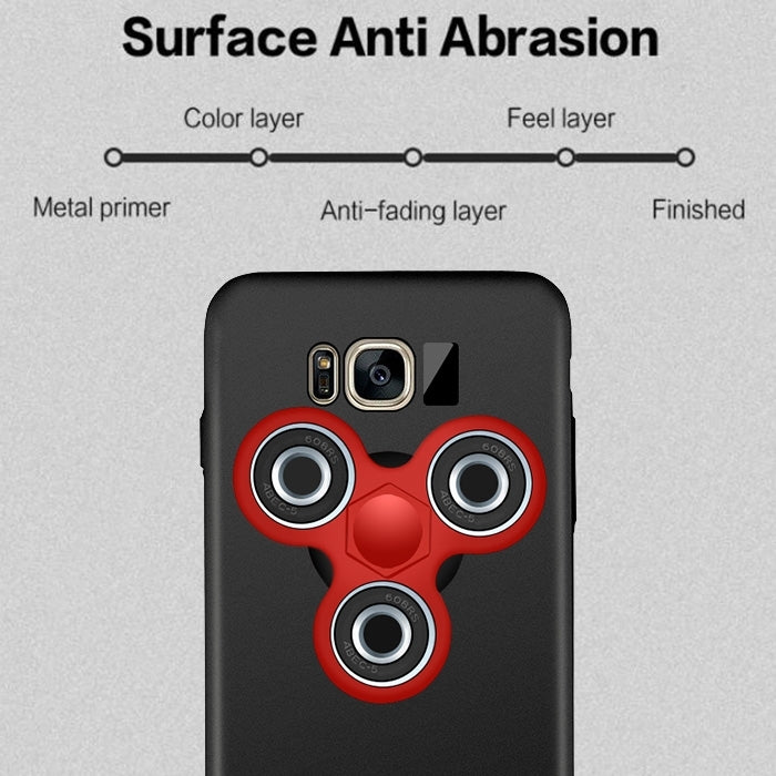 For Galaxy S8 + / G955 Triangle Gyro EDC Fidget Hand Spinner Protective Back Cove Case