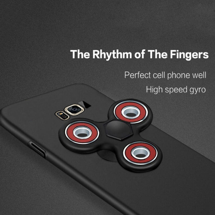 For Galaxy S8 + / G955 Triangle Gyro EDC Fidget Hand Spinner Protective Back Cove Case