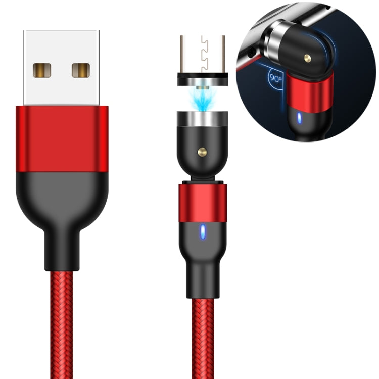1m 2A Output USB to Micro USB Nylon Braided Rotate Magnetic Charging Cable