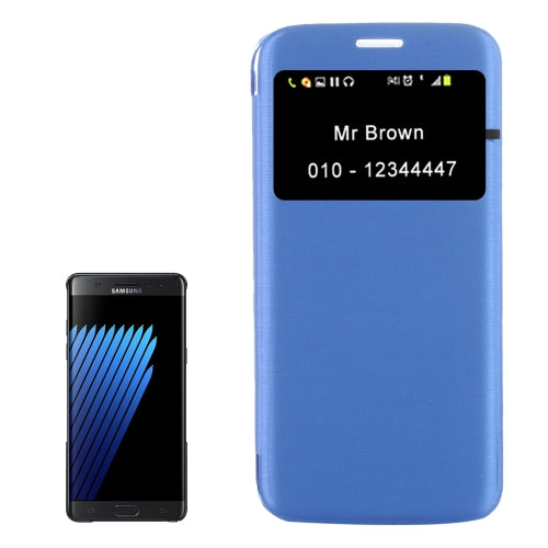For Galaxy Note 7 / N930 Horizontal Flip Leather Case with Call Display ID
