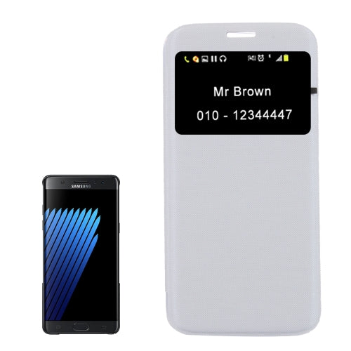 For Galaxy Note 7 / N930 Horizontal Flip Leather Case with Call Display ID