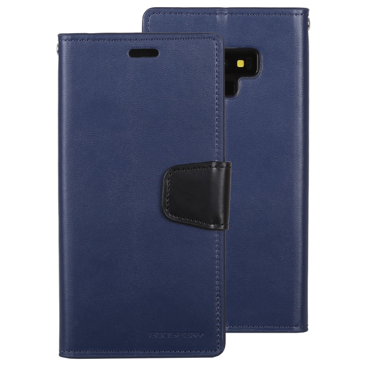 GOOSPERY SONATA DIARY Horizontal Flip Leather Case for Galaxy Note9, with Holder & Card Slots & Wallet