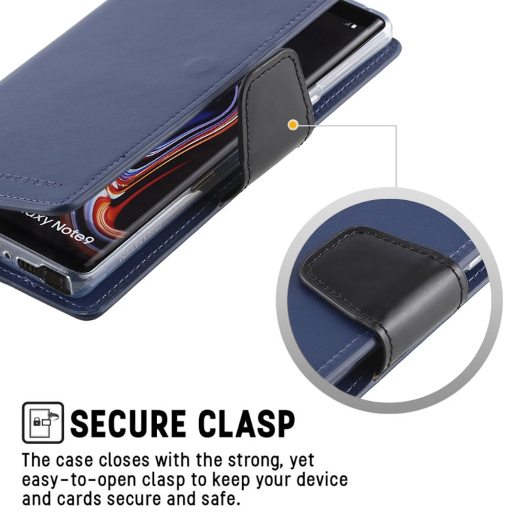 GOOSPERY SONATA DIARY Horizontal Flip Leather Case for Galaxy Note9, with Holder & Card Slots & Wallet