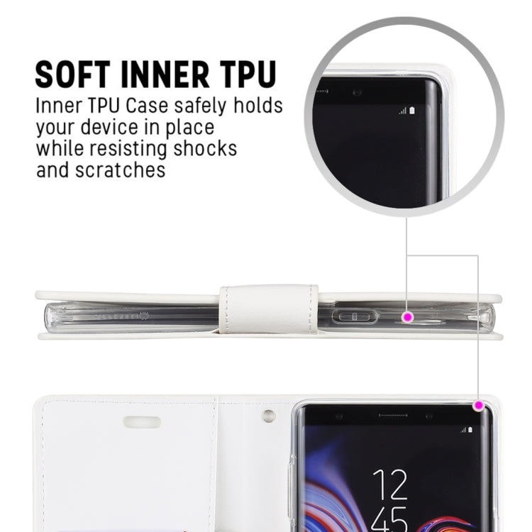 GOOSPERY SONATA DIARY Horizontal Flip Leather Case for Galaxy Note9, with Holder & Card Slots & Wallet