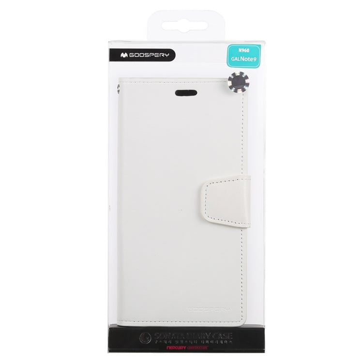 GOOSPERY SONATA DIARY Horizontal Flip Leather Case for Galaxy Note9, with Holder & Card Slots & Wallet