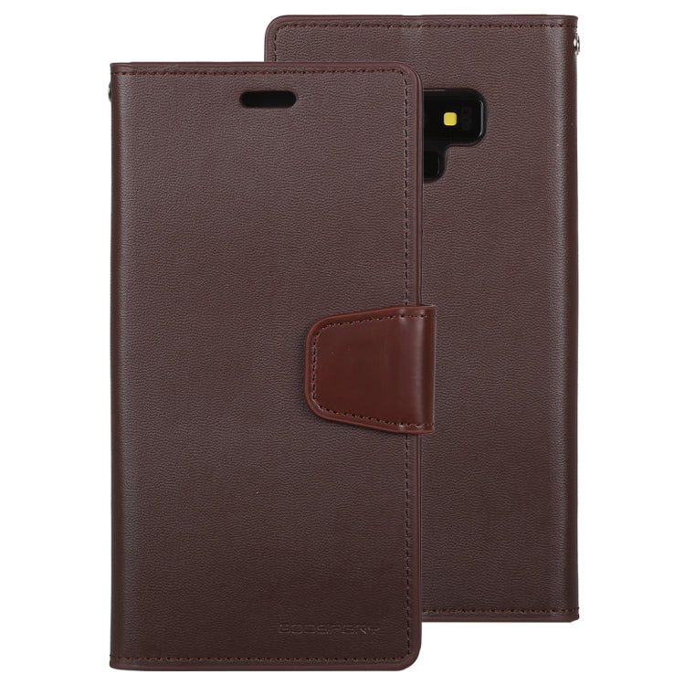 GOOSPERY SONATA DIARY Horizontal Flip Leather Case for Galaxy Note9, with Holder & Card Slots & Wallet