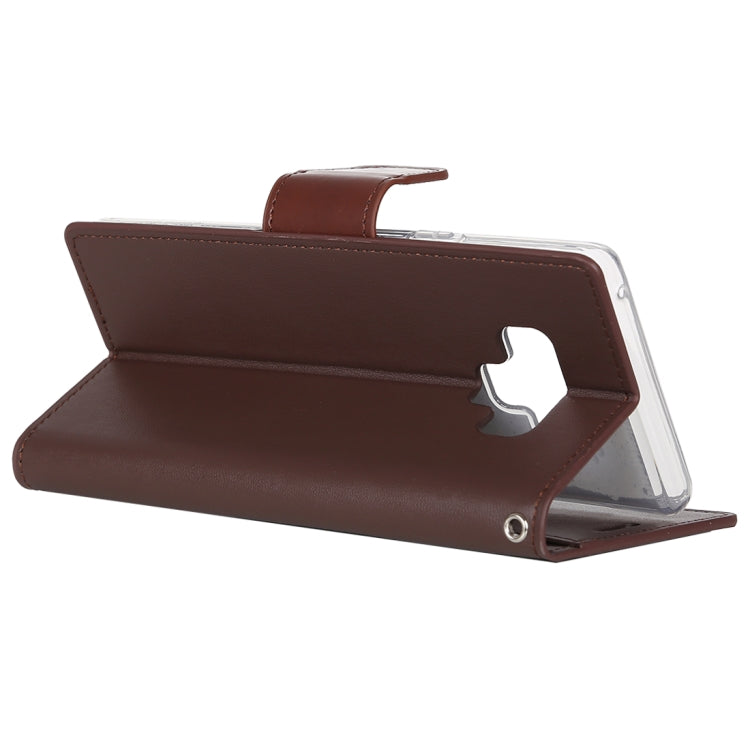 GOOSPERY SONATA DIARY Horizontal Flip Leather Case for Galaxy Note9, with Holder & Card Slots & Wallet