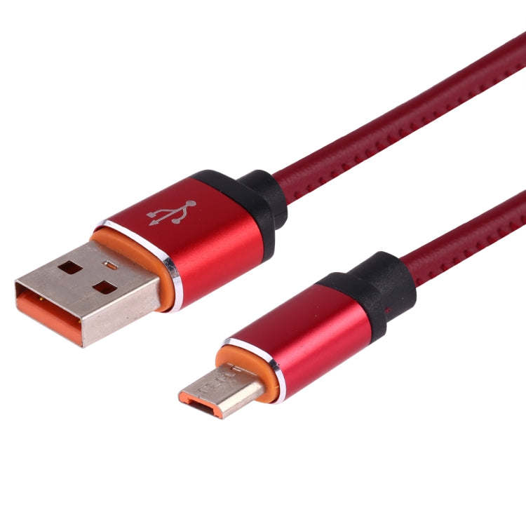 1m USB to Micro USB Leather Data Sync Charging Cable