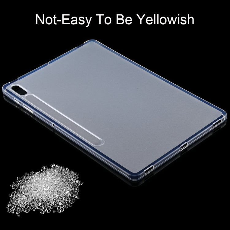 For Samsung Galaxy Tab S7 Plus 0.75mm Shockproof Outside Glossy Inside Frosted TPU Protective Case