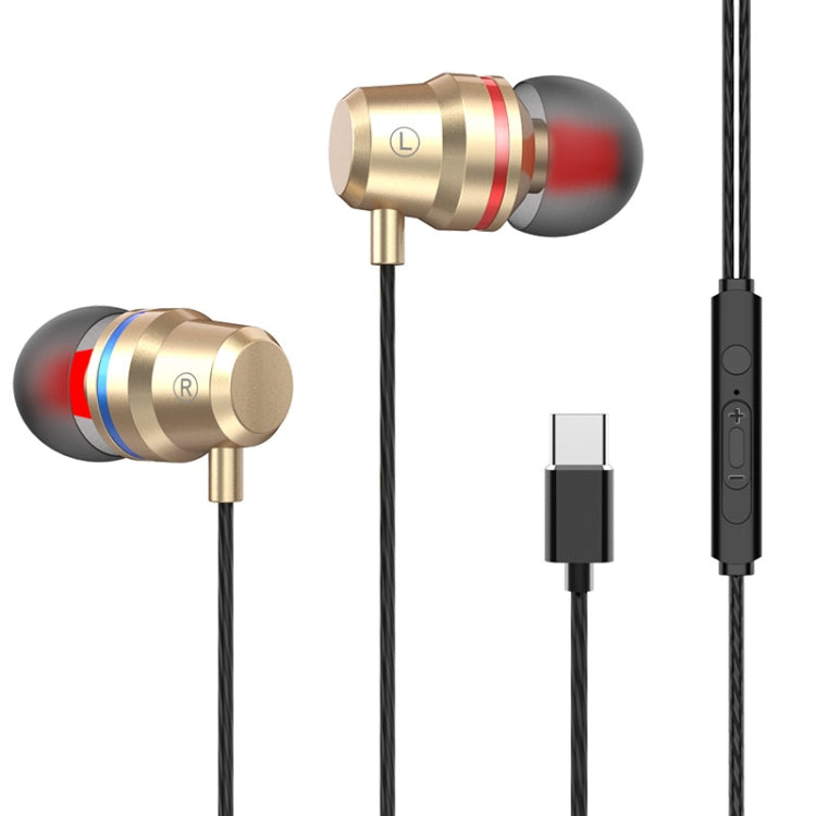 USB-C / Type-C Interface In Ear Wired Mega Bass Earphone with Mic