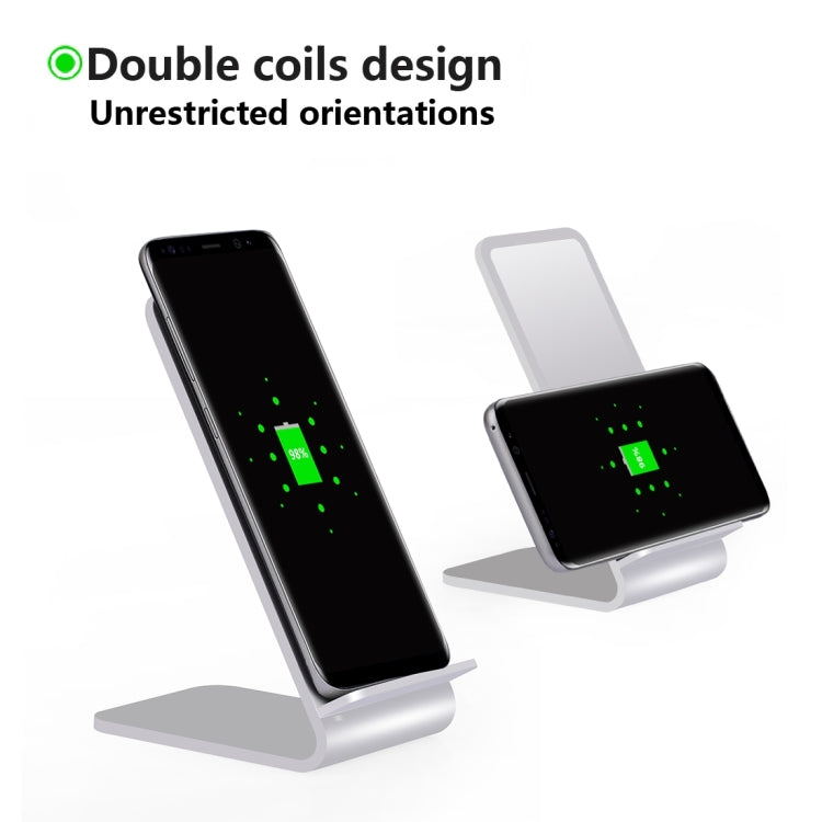 YoLike A8 10W QI Wireless Standard Stand Aluminum Alloy Charger