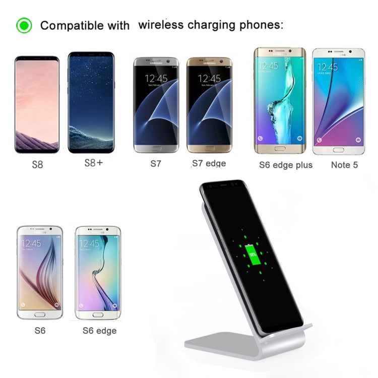 YoLike A8 10W QI Wireless Standard Stand Aluminum Alloy Charger