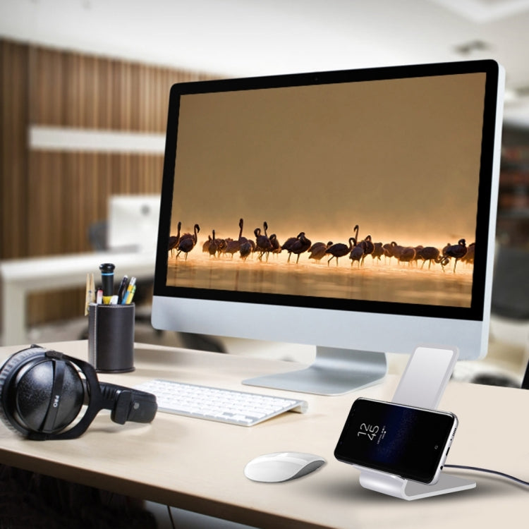 YoLike A8 10W QI Wireless Standard Stand Aluminum Alloy Charger