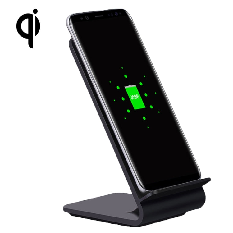 YoLike A8 10W QI Wireless Standard Stand Plastic Charger, For iPhone 8 / 8 Plus / X &  Galaxy S8 / S8 + / S7 Edge / S7 / S6 / S6 edge / S6 edge + / Note 5(Black)