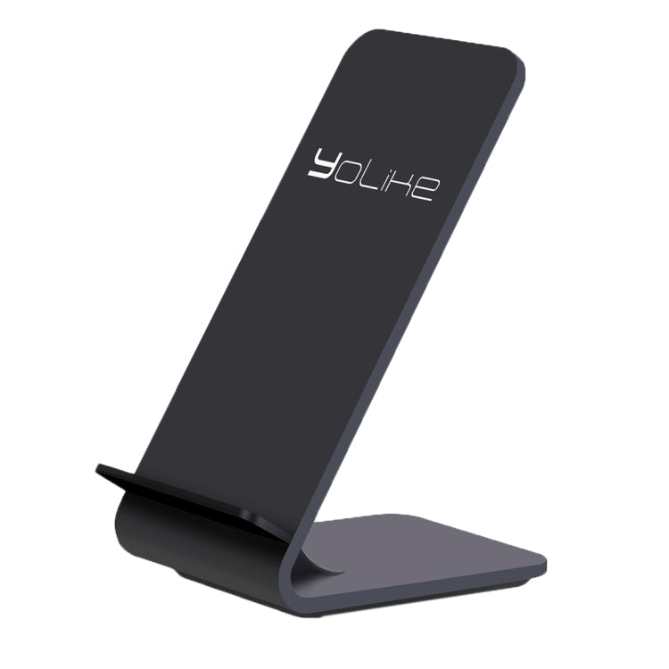 YoLike A8 10W QI Wireless Standard Stand Plastic Charger, For iPhone 8 / 8 Plus / X &  Galaxy S8 / S8 + / S7 Edge / S7 / S6 / S6 edge / S6 edge + / Note 5(Black)