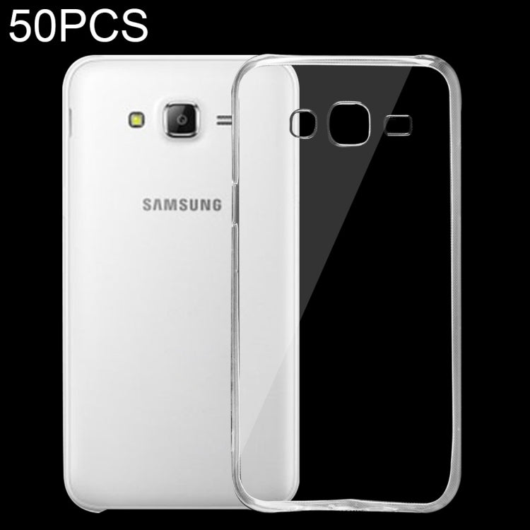 50 PCS 0.75mm Ultra-thin Transparent TPU Case for Galaxy J3 (2016) / J320