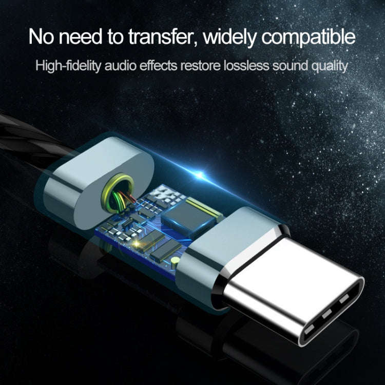 T1  USB-C / Type-C Interface In Ear Wired Stereo Earphone with Mic