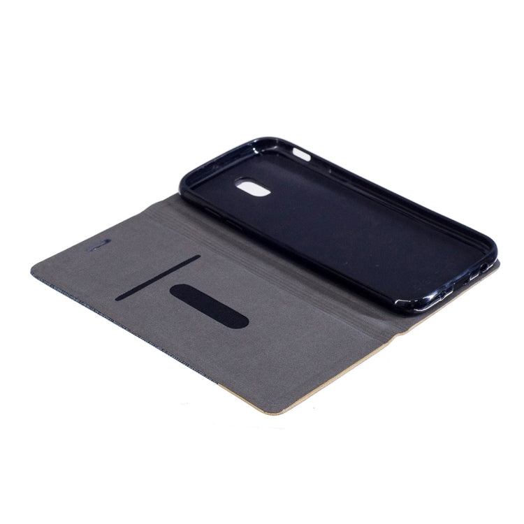 For Galaxy J5 (2017) / J530 ( EU Version) Canvas Texture PU + TPU Horizontal Flip Leather Case with Holder & Card Slots