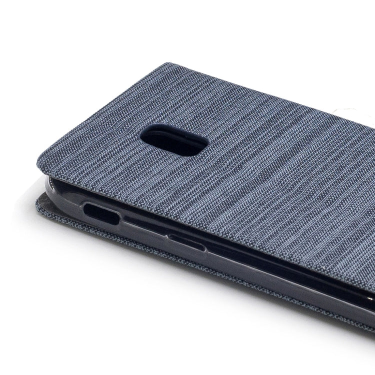 For Galaxy J5 (2017) / J530 ( EU Version) Canvas Texture PU + TPU Horizontal Flip Leather Case with Holder & Card Slots