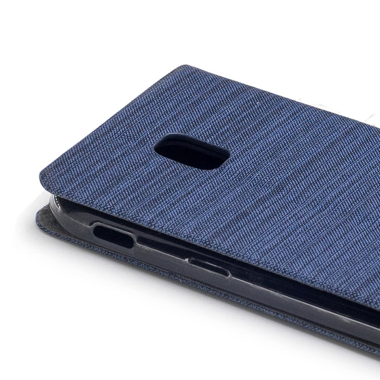 For Galaxy J5 (2017) / J530 ( EU Version) Canvas Texture PU + TPU Horizontal Flip Leather Case with Holder & Card Slots