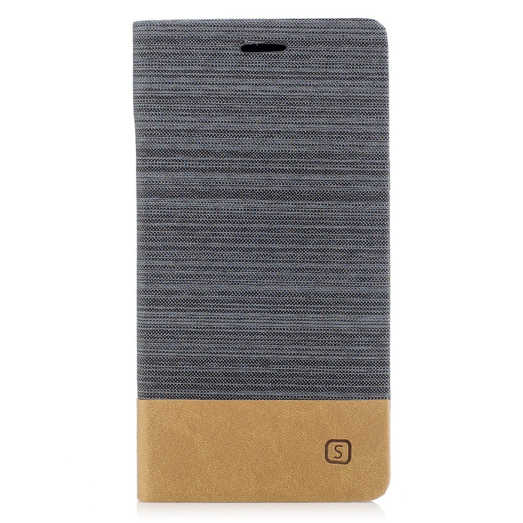 For Galaxy J7 (2017) / J730 ( EU Version) Canvas Texture PU + TPU Horizontal Flip Leather Case with Holder & Card Slots