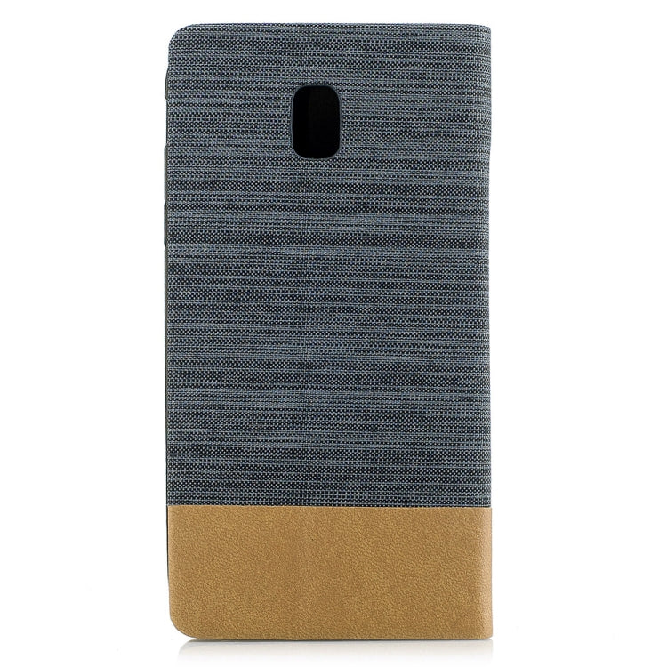 For Galaxy J7 (2017) / J730 ( EU Version) Canvas Texture PU + TPU Horizontal Flip Leather Case with Holder & Card Slots