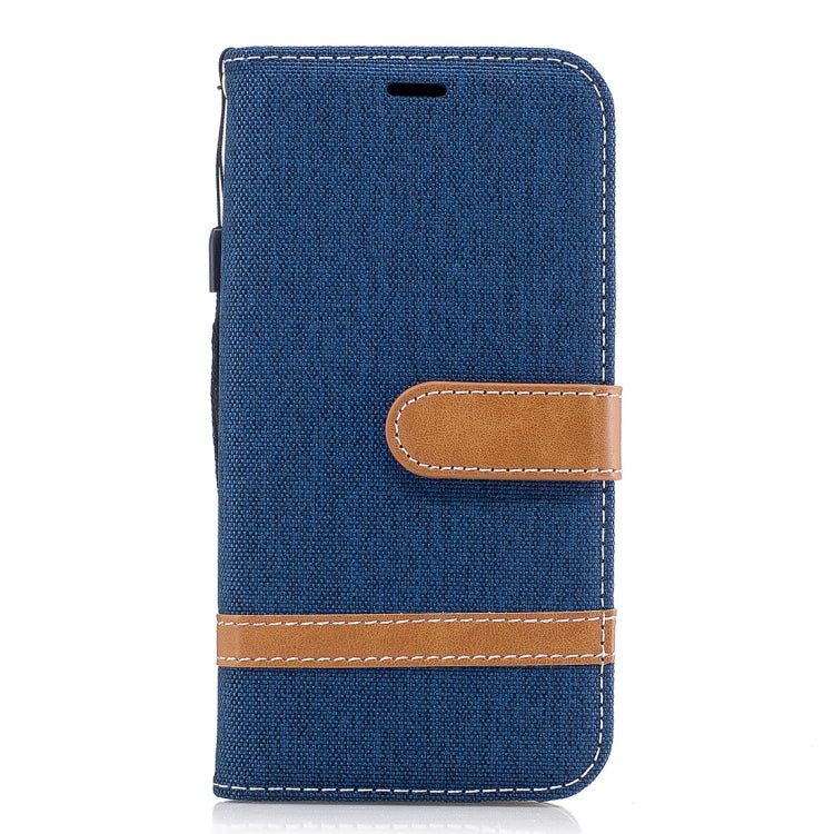 For Galaxy J3 (2017) / J330 ( EU Version) Denim Texture Leather Case with Holder & Card Slots & Wallet & Lanyard