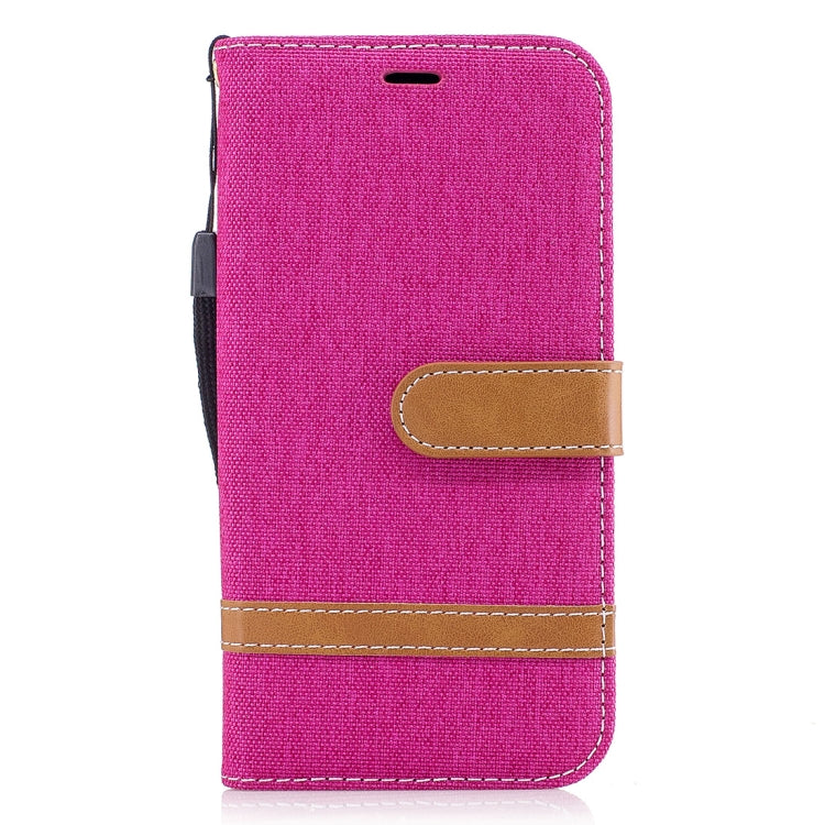 For Galaxy J3 (2017) / J330 ( EU Version) Denim Texture Leather Case with Holder & Card Slots & Wallet & Lanyard