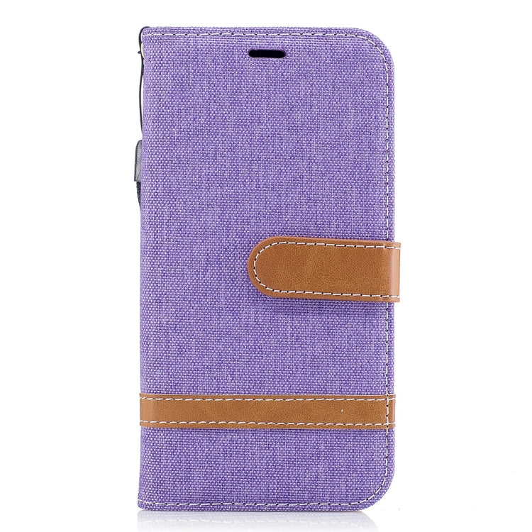For Galaxy J3 (2017) / J330 ( EU Version) Denim Texture Leather Case with Holder & Card Slots & Wallet & Lanyard