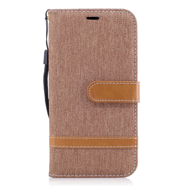 For Galaxy J3 (2017) / J330 ( EU Version) Denim Texture Leather Case with Holder & Card Slots & Wallet & Lanyard