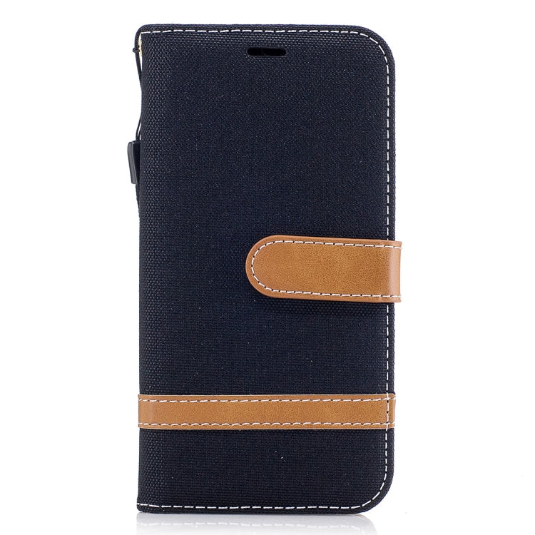 For Galaxy J5 (2017) / J530 ( EU Version) Denim Texture Leather Case with Holder & Card Slots & Wallet & Lanyard
