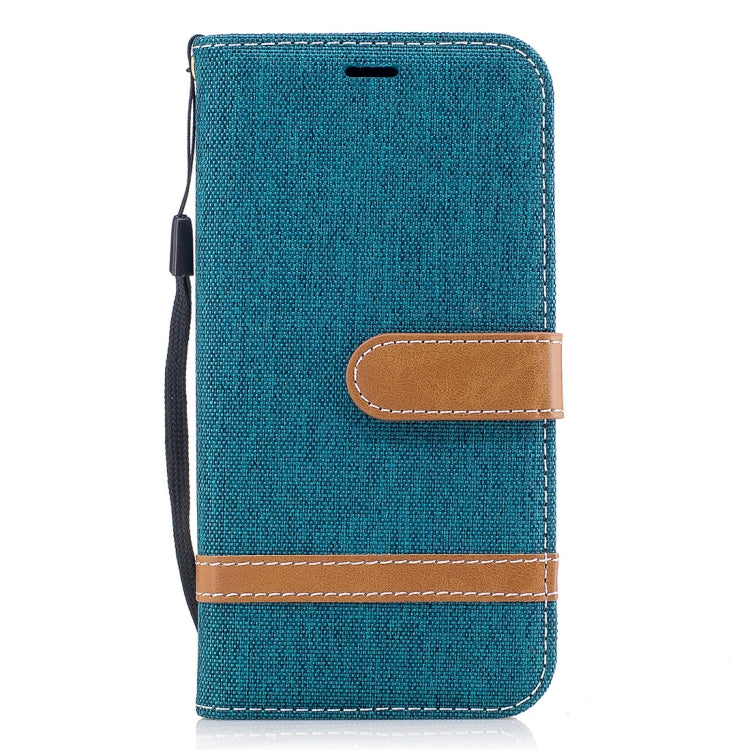 For Galaxy J5 (2017) / J530 ( EU Version) Denim Texture Leather Case with Holder & Card Slots & Wallet & Lanyard