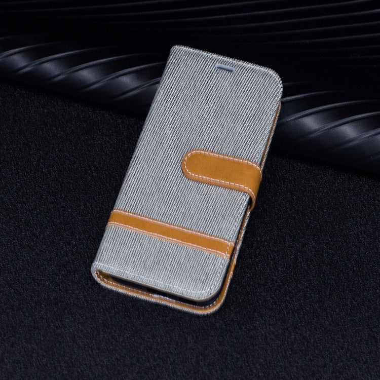 For Galaxy J5 (2017) / J530 ( EU Version) Denim Texture Leather Case with Holder & Card Slots & Wallet & Lanyard