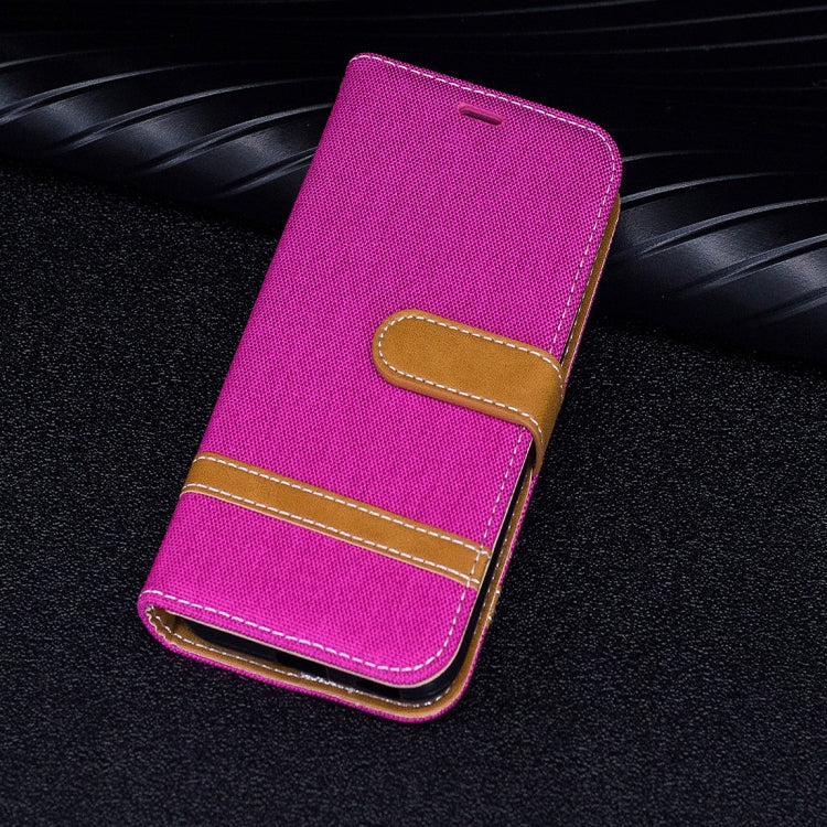 For Galaxy J5 (2017) / J530 ( EU Version) Denim Texture Leather Case with Holder & Card Slots & Wallet & Lanyard