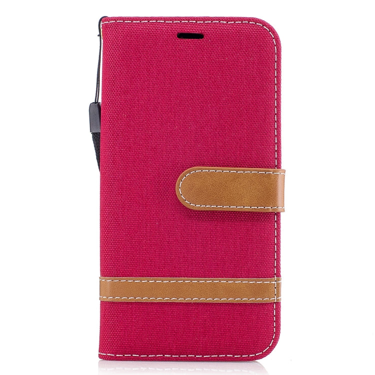 For Galaxy J5 (2017) / J530 ( EU Version) Denim Texture Leather Case with Holder & Card Slots & Wallet & Lanyard