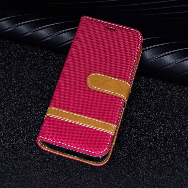 For Galaxy J5 (2017) / J530 ( EU Version) Denim Texture Leather Case with Holder & Card Slots & Wallet & Lanyard