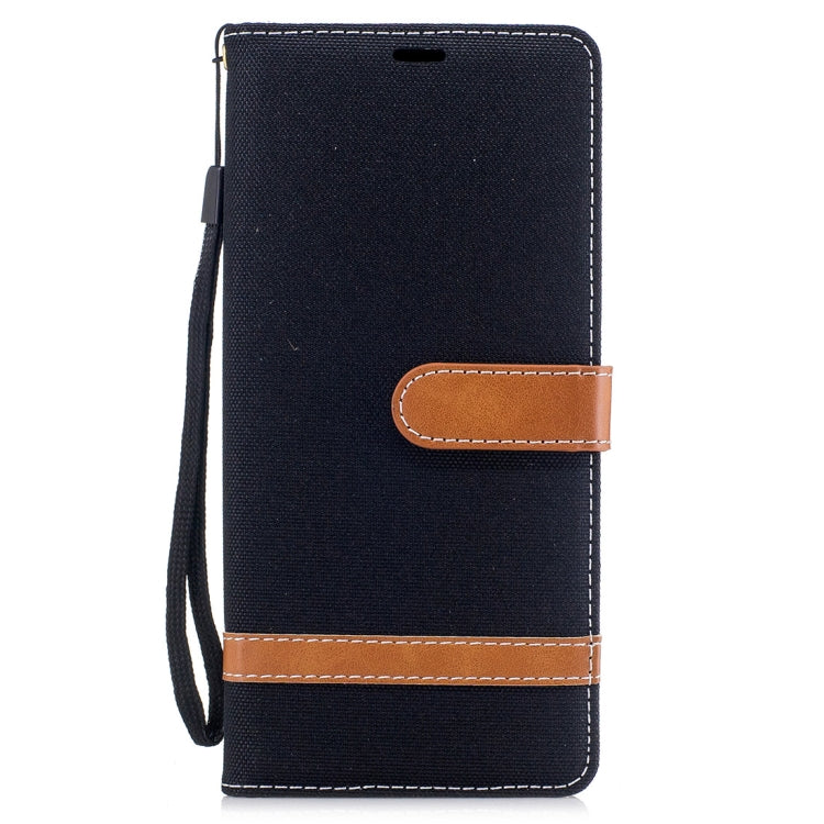 For Galaxy Note 8 Denim Texture Leather Case with Holder & Card Slots & Wallet & Lanyard