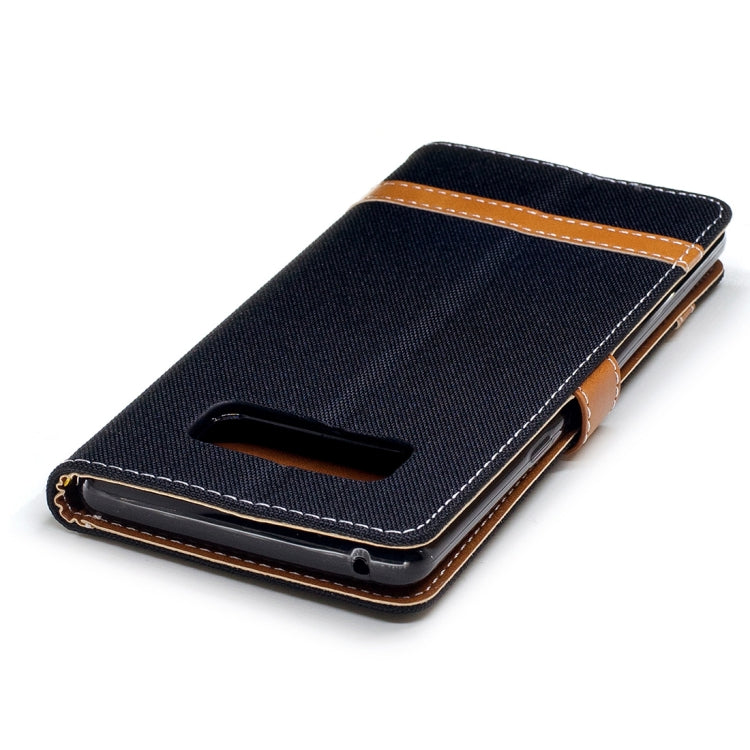 For Galaxy Note 8 Denim Texture Leather Case with Holder & Card Slots & Wallet & Lanyard